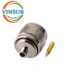 1111103D -- RF CONNECTOR - 50OHMS , N MALE , STRAIGHT , SOLDER TYPE , RG402 (0.141 INCH)  CABLE