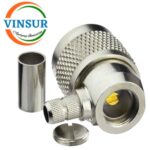 11112016 -- RF CONNECTOR - 50OHMS , N MALE , RIGHT ANGLE , CRIMP TYPE , LMR-240 CABLE - Image 2