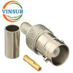 11321015 -- RF CONNECTOR - 50OHMS , BNC FEMALE , STRAIGHT , CRIMP TYPE , RG58, RG142, LMR195,LMR200 CABLE - Image 3