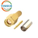 11511015 -- RF CONNECTOR - 50OHMS , SMA MALE , STRAIGHT , CRIMP TYPE , RG58, RG142, LMR195 CABLE