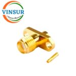 1152133C -- RF CONNECTOR - 50 OHMS , SMA FEMALE , STRAIGHT , 2 HOLE FLANGE , SOLDER TYPE , RG405 (0.086 INCH)  CABLE - Image 2