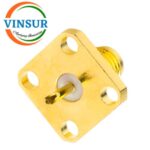 11521470 -- RF CONNECTOR - 50 OHMS , SMA FEMALE , STRAIGHT , 4 HOLE FLANGE , ROUND POST