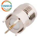 11221040 -- RF CONNECTOR - 50 OHMS ,  TNC FEMALE , STRAIGHT , PCB- THROUGH HOLE, ROUD POST - Image 2