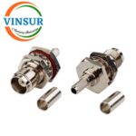 11221216 -- RF CONNECTOR - 50 OHMS , TNC  FEMALE , STRAIGHT , BULK HEAD REARMOUNT, CRIMP TYPE, LMR-240 - Image 3
