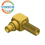 11812014 -- RF CONNECTOR - 50OHMS , MMCX MALE , RIGHT ANGLE ,  CRIMP TYPE , RG316, RG174, RG188, LMR100 CABLE - Image 2