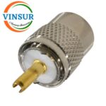 11C11015 -- RF CONNECTOR - 50 OHMS , UHF MALE , STRAIGHT , CRIMP TYPE , RG58, RG142, LMR195 CABLE