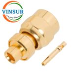 11F1103C -- RF CONNECTOR - 50 OHMS , SMC MALE , STRAIGHT , SOLDER TYPE , 405(0.086) CABLE - Image 2