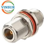 41121121-- RF ADAPTER - 50 OHMS, N-TYPE FEMALE TO N-TYPE FEMALE STRAIGHT  BULKHEAD ADAPTERS - Image 2