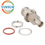 41121321-- RF ADAPTER - 50 OHMS, BNC FEMALE STRAIGHT BULKHEAD TO N-TYPE FEMALE ADAPTER - Image 2