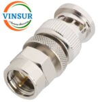 41310B11 -- RF ADAPTER - 75 OHMS, BNC MALE TO F-TYPE  MALE STRAIGHT ADAPTER