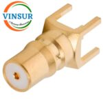 VSW-11J21040 -- RF CONNECTOR - 50 OHMS , QMA FEMALE , STRAIGHT , PCB-THROUGH HOLE - Image 2
