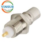 VSW-11J21170 -- RF CONNECTOR - 50 OHMS , QMA FEMALE , STRAIGHT , BULKHEAD FRONT MOUNT , ROUND POST - Image 2