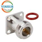 11121B70 -- RF CONNECTOR - 50OHMS , N FEMALE , STRAIGHT , PANEL MOUNT , ROUND POST