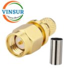 11511016-60 -- RF CONNECTOR - 50 OHMS , SMA MALE , STRAIGHT CRIMP TYPE , LMR-240 CABLE - Image 3