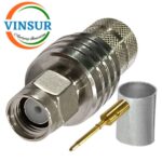 11511017-44 -- RF CONNECTOR - 50OHMS , SMA MALE , STRAIGHT , CRIMP TYPE , LMR-400 CABLE