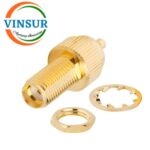 41421711 -- RF ADAPTER - 50 OHMS, MMCX FEMALE TO SMA FEMALE STRAIGHT BULKHEAD ADAPTERS - Image 2