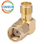 41910922 -- RF ADAPTER - 50 OHMS RP SMA MALE TO RP SMA FEMALE RIGHT ANGLE ADAPTER - Image 2