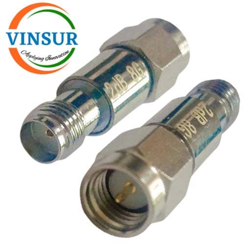VSW250060-ATT -- RF ATTENUATOR (2W,DC to 8GHZ ,2DB,SMA-MALE TO SMA-FEMALE)