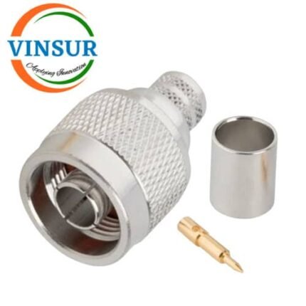 11111017 -- RF CONNECTOR - 50OHMS , N MALE , STRAIGHT , CRIMP TYPE LMR-400 CABLE