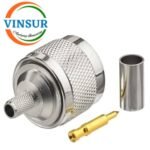 11111015 -- RF CONNECTOR - 50OHMS , N MALE , STRAIGHT , CRIMP TYPE , RG58, RG142, LMR195 CABLE - Image 2