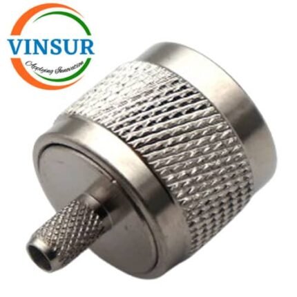 11111015A -- RF CONNECTOR - 50OHMS , N MALE , STRAIGHT , CRIMP TYPE , RG58, RG142, LMR195 CABLE
