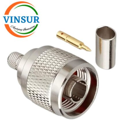 11111016 -- RF CONNECTOR - 50OHMS , N MALE , STRAIGHT , CRIMP TYPE , LMR-240 CABLE