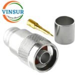 11111018 -- RF CONNECTOR - 50OHMS , N MALE , STRAIGHT , CRIMP TYPE , LMR-600 CABLE