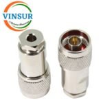 11111025 -- RF CONNECTOR - 50OHMS , N MALE , STRAIGHT , CLAMP TYPE , RG58, RG142, LMR195 CABLE