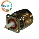 111119G0  -- RF CONNECTOR - 50 OHMS , N MALE , STRAIGHT , 4HOLE FLANG 12.7 PICH 9MM EXTENDED TELEFLON