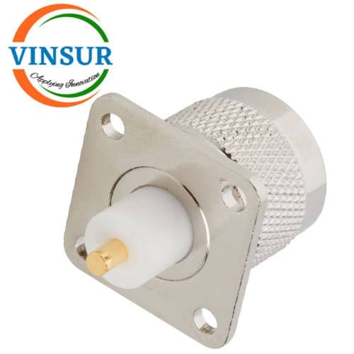 11111B70-RF-CONNECTOR-50OHMS-N-MALE-STRAIGHT-PANEL-MOUNT-ROUND-POST.jpg 11111B70 -- RF CONNECTOR -- 50OHMS , N MALE , STRAIGHT , PANEL MOUNT , ROUND POST - Image 1