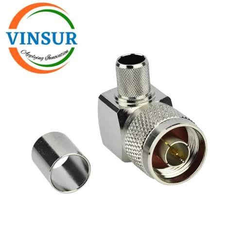 11112017-10-RF-CONNECTOR-50-OHMS-N-FEMALE-RIGHT-ANGLE-CRIMP-TYPE-LMR-400-CABLE.jpg 11112017-10 -- RF CONNECTOR -- 50 OHMS , N FEMALE , RIGHT ANGLE , CRIMP TYPE , LMR-400 CABLE - Image 1