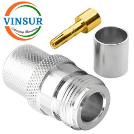 11121018 -- RF CONNECTOR - 50OHMS , N FEMALE , STRAIGHT ,  CRIMP TYPE , LMR-600 CABLE