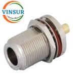1112123D -- RF CONNECTOR - 50OHMS , N FEMALE , STRAIGHT , BULKHEAD REAR MOUNT , SOLDER TYPE , RG402 (0.141 INCH)  CABLE - Image 2
