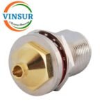 1112123D -- RF CONNECTOR - 50OHMS , N FEMALE , STRAIGHT , BULKHEAD REAR MOUNT , SOLDER TYPE , RG402 (0.141 INCH)  CABLE