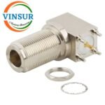 11122240 -- RF CONNECTOR - 50 OHMS , N FEMALE , RIGHT ANGLE , BULKHEAD REAR MOUNT , PCB-THROUGH HOLE