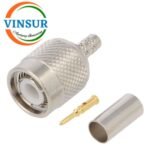 11211015 -- RF CONNECTOR - 50 OHMS , TNC MALE , STRAIGHT , CRIMP TYPE , RG58, RG142, LMR195 CABLE