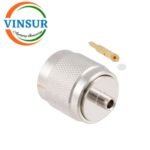 1121101C -- RF CONNECTOR - 50 OHMS , TNC MALE , STRAIGHT , SOLDER TYPE , RG405 (0.086 INCH)  CABLE