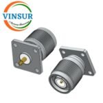 112114I0 -- RF CONNECTOR - 50 OHMS , TNC MALE , STRAIGHT , 4 HOLE FLANGE , SOLDER CUP