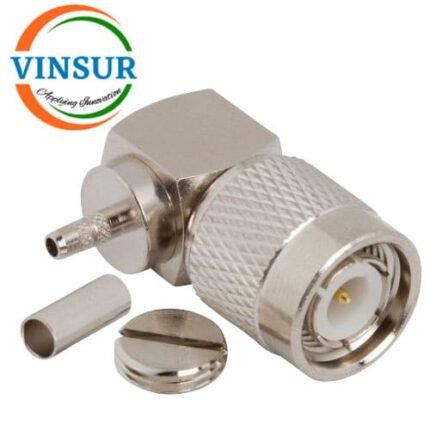 11212014 -- RF CONNECTOR - 50 OHMS , TNC MALE , RIGHT ANGLE, CRIMP TYPE , RG316, RG174, RG188, LMR100 CABLE
