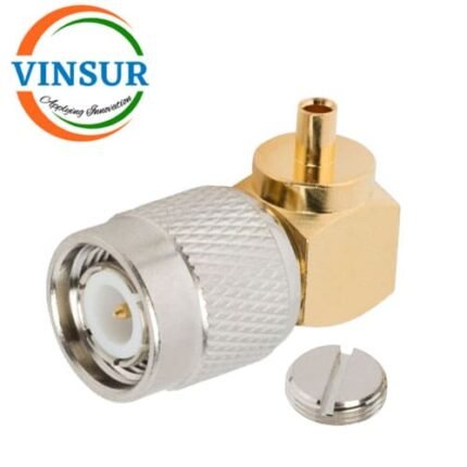 1121201C -- RF CONNECTOR - 50 OHMS , TNC MALE , RIGHT ANGLE , SOLDER TYPE , RG405 (0.086 INCH)  CABLE