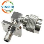 11212416 -- RF CONNECTOR - 50 OHMS , TNC MALE , RIGHT ANGLE , 4 HOLE FLANGE , CRIMP TYPE , LMR-240 CABLE - Image 3