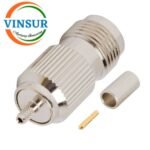 11221012 -- RF CONNECTOR - 50 OHMS , TNC FEMALE , STRAIGHT ,  CRIMP TYPE , RG178 CABLE