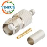 11221015 -- RF CONNECTOR - 50 OHMS , TNC FEMALE , STRAIGHT , CRIMP TYPE , RG58, RG142, LMR195 CABLE