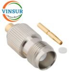 1122101D -- RF CONNECTOR - 50 OHMS , TNC FEMALE , STRAIGHT , SOLDER TYPE , RG402 (0.141 INCH)  CABLE
