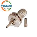 11221214 -- RF CONNECTOR - 50 OHMS , TNC FEMALE , STRAIGHT ,BULK HEAD REAR MOUNT , CRIMP TYPE , RG316, RG174, RG188, LMR100 CABLE - Image 3
