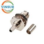 11221215 -- RF CONNECTOR - 50 OHMS , TNC FEMALE , STRAIGHT , BULK HEAD REAR MOUNT , CRIMP TYPE , RG58, RG142, LMR195 CABLE - Image 2