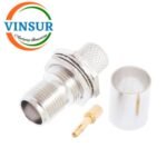 11221217 -- RF CONNECTOR - 50 OHMS , TNC FEMALE , STRAIGHT , BULK HEAD REAR MOUNT , CRIMP TYPE , LMR-400 CABLE