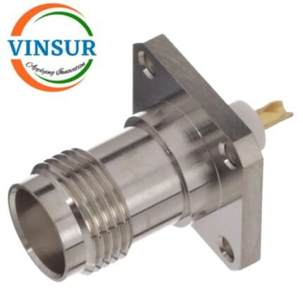 VSW-112214I0 -- RF CONNECTOR - 50OHMS , TNC FEMALE , STRAIGHT , 4 HOLE FLANGE , SOLDER CUP
