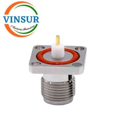 11221490 -- RF CONNECTOR - 50 OHMS , TNC FEMALE , STRAIGHT , 4HOLE FLANGE ,4MM EXTENDED TEFLON, PCB-ROUND POST