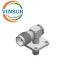 11222416 -- RF CONNECTOR - 50 OHMS , TNC FEMALE , RIGHT ANGLE , 4 HOLE FLANGE , CRIMP TYPE , LMR-240 CABLE